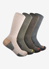 Timberland Men's Crew Socks, Pack of 4 - Brown
