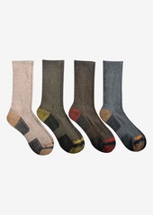 Timberland Men's Crew Socks, Pack of 4 - Brown