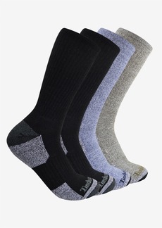 Timberland Men's Crew Socks, Pack of 4 - Black