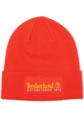 Timberland Men's Established 1973 Logo Patch Beanie - Dark Cheddar