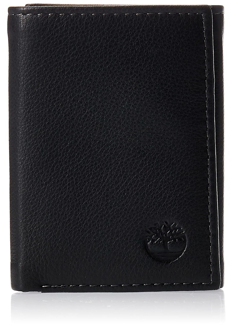 Timberland mens Exclusive Blix Fine Leather Trifold Wallet   US