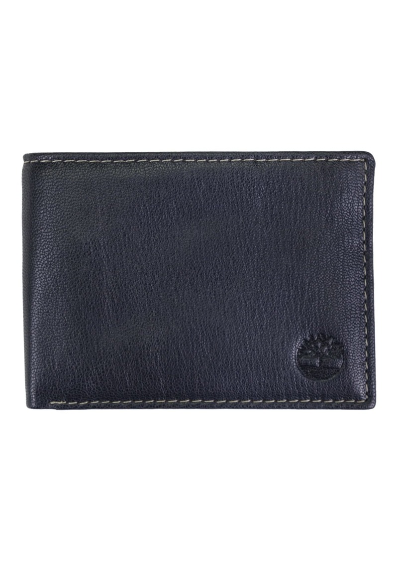 Timberland mens Genuine Leather Rfid Blocking Passcase Security Wallet Billfold   US