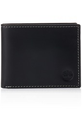 Timberland mens Leather With Attached Flip Pocket Travel Accessory Bi Fold Wallet   US