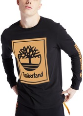 Timberland Men's Long Sleeve Stack Logo Tee