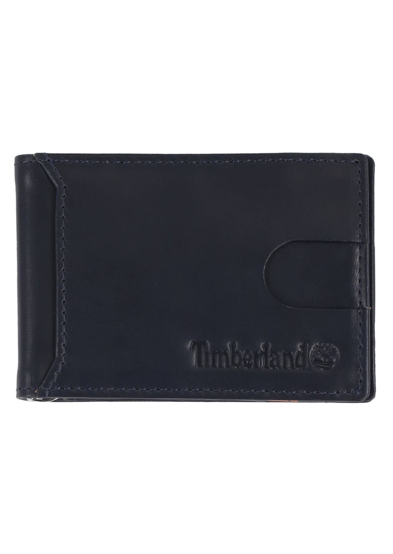 Timberland Men's Slim Leather Front Pocket Credit Card Holder Wallet