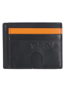 Timberland Men's Slim Leather Front Pocket Credit Holder Wallet