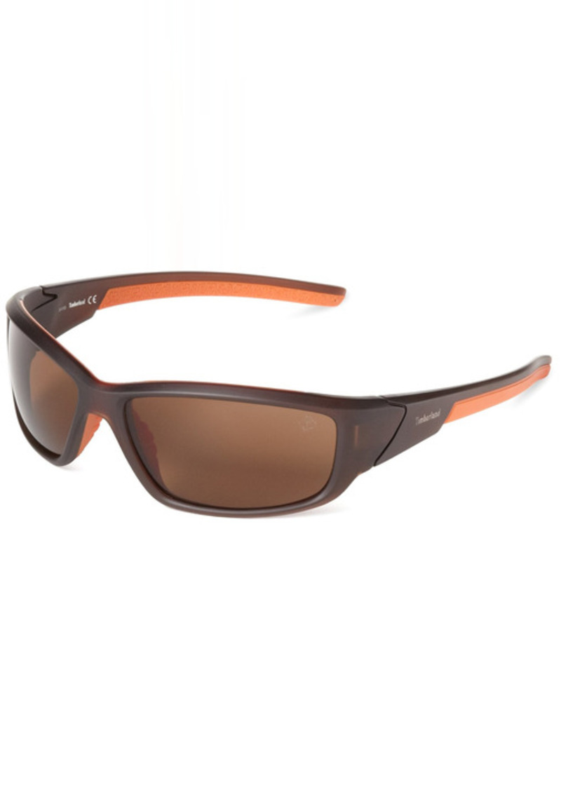 Timberland Men's Tb9049sw6249h Polarized Wrap Sunglasses