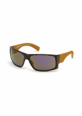 Timberland Men's TB9215 Polarized Square Sunglasses