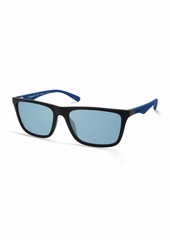 Timberland Men's TBA9264 Polarized Rectangular Sunglasses