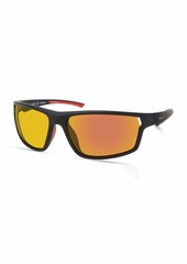 Timberland Men's TBA9271 Polarized Rectangular Sunglasses