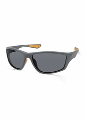 Timberland Men's TBA9272 Polarized Rectangular Sunglasses