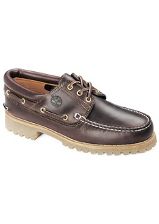 Timberland Men's Traditional Hand-Sewn Moc-Toe Oxfords from Finish Line - Burgundy