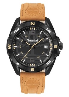 Timberland Millinocket Leather Strap Watch