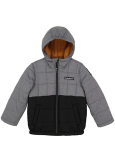 Timberland Outerwear Baby Boys Colorblock Puffer Coat