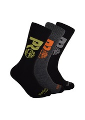 Timberland Pro 3-Pack Full Cushioned Boot Socks Gift Set Black