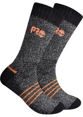 Timberland Pro Adult Full Cushion Marled Boot Socks - 2 Pack, Men's, Large, Gray | Father's Day Gift Idea