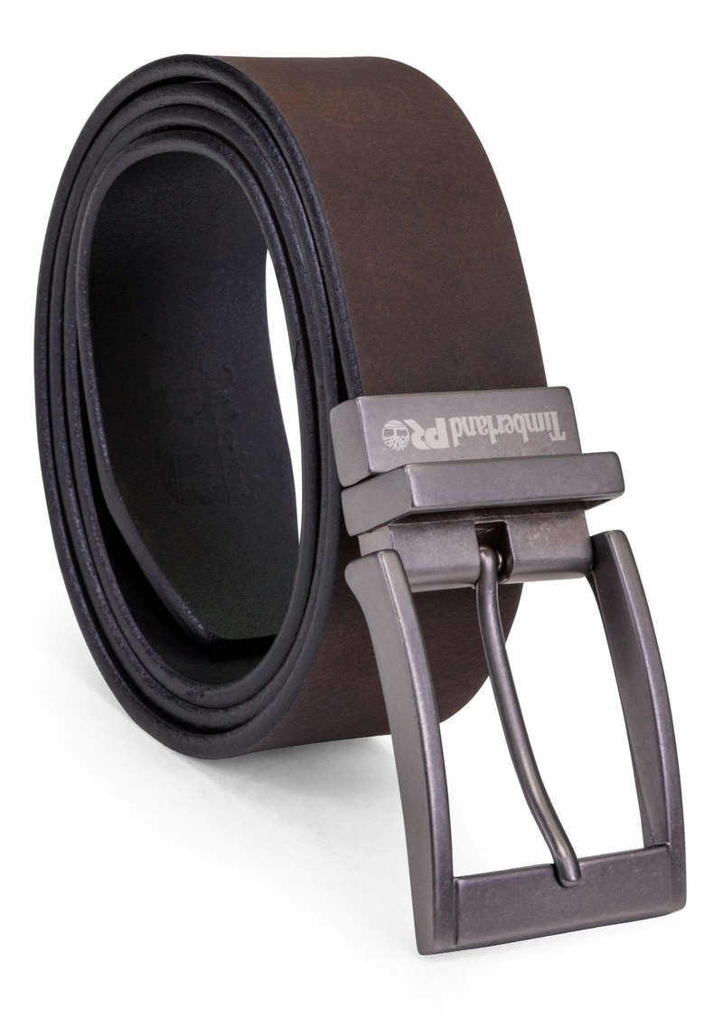 Timberland PRO Men's Big & Tall 38mm Harness Roller Reversible Leather Belt