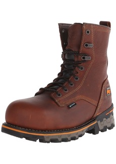 Timberland PRO Men's 8 Inch Boondock Composite Toe Waterproof Work and Hunt Boot  Tumbled Leather 13 W US