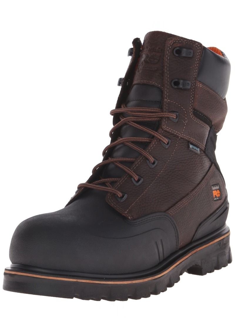 Timberland PRO Men's 8 Inch Rigmaster XT Steel Toe Waterproof Work Boot  Tumbled Leather  M US