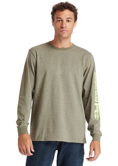 Timberland PRO Men's Size Base Plate Blended Long-Sleeve T-Shirt with Logo