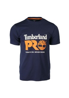 Timberland PRO Men's Cotton Core Chest Logo Short Sleeve T-Shirt Navy