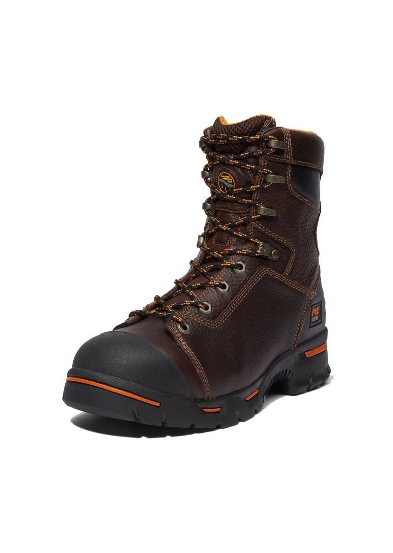 Timberland PRO Men's Endurance 8 Inch Steel Safety Toe Puncture Resistant Industrial Work Boot