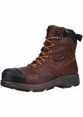 Timberland PRO Men's Helix HD 8" Composite Toe Waterproof Industrial Boot brown full grain leather