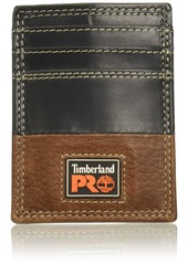 Timberland PRO mens Leather Front Pocket Wallet With Money Clip Accessory   US