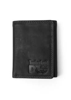 Timberland PRO Men's Leather Trifold Wallet with ID Window