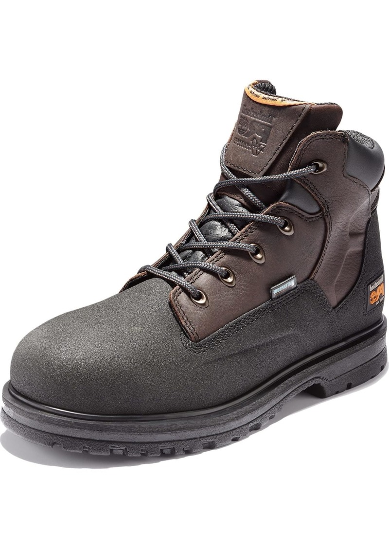 Timberland PRO Men's Powerwelt 6 Inch Steel Safety Toe Waterproof Industrial Work Boot