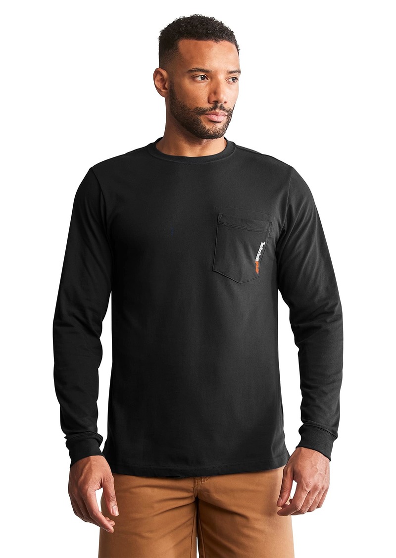 Timberland PRO mens Base Plate Blended Long-sleeve T-shirt T Shirt Black  US