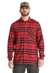Timberland PRO Men's Woodfort Mid-Weight Flannel Shirt 2.0 Chili Pepper YD