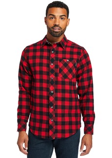 Timberland PRO Men's Woodfort Mid-Weight Flannel Work Shirt (Big/Tall)  2XLT