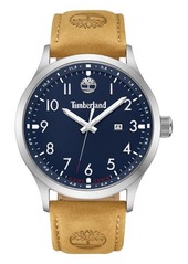 Timberland Trumbull Leather Strap Watch