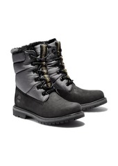 Timberland Waterproof Puffer Boot in Black Nubuck Leather at Nordstrom