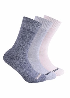 Timberland Women's 3-Pack Ribbed Marled Boot Socks