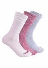 Timberland Women's 3-Pack Ribbed Marled Boot Socks