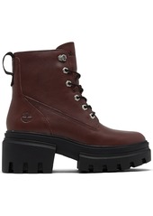 "Timberland Women's Everleigh 6"" Lace-Up Boots from Finish Line - Dark Port"
