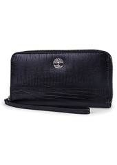 Timberland womens Leather Rfid Zip Around Wallet Clutch With Strap Wristlet   US