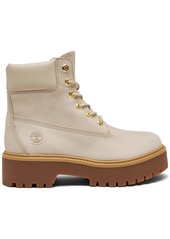 "Timberland Women's Stone Street 6"" Water Resistant Platform Boots from Finish Line - Rainy Day"