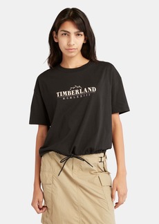 Timberland Women's Front-Logo Drawstring T-Shirt