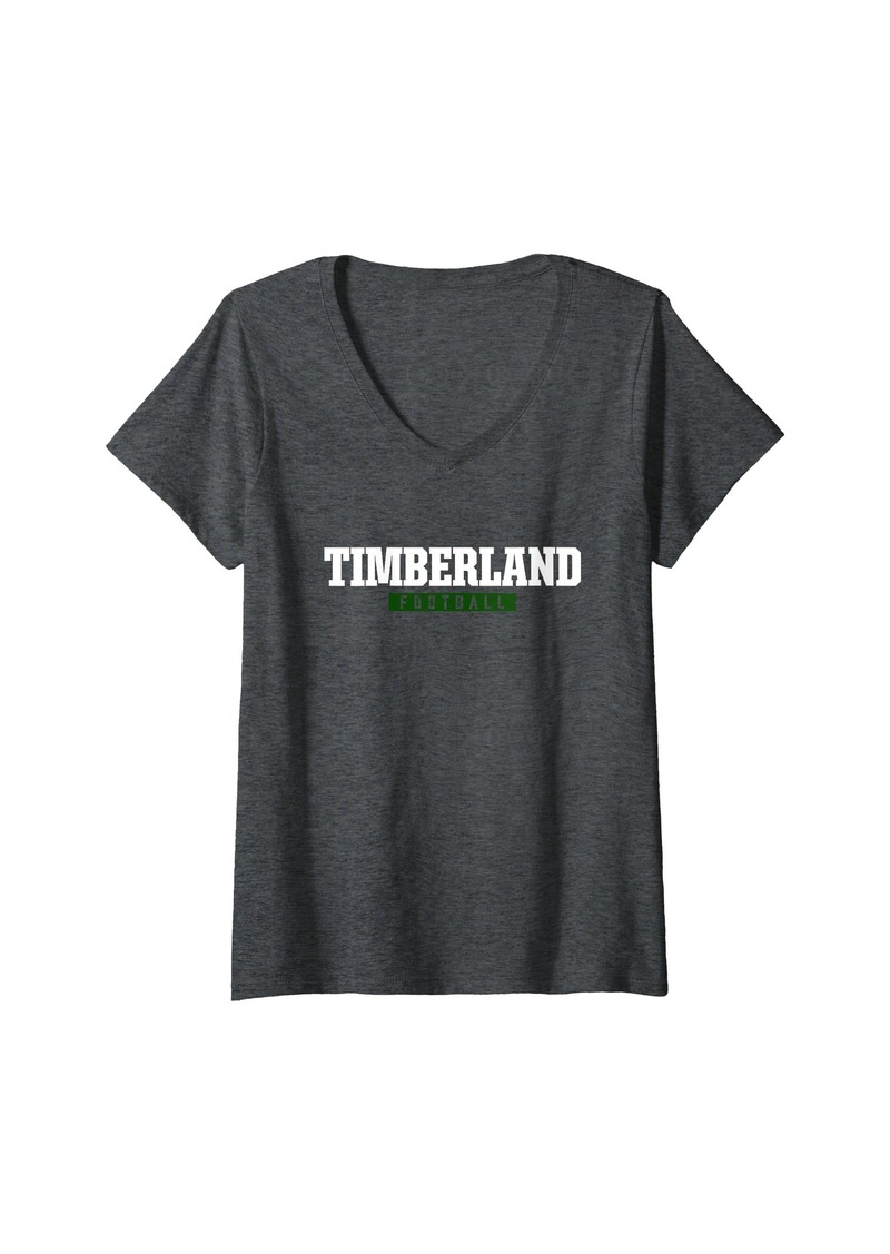 Womens Timberland High School Football HS V-Neck T-Shirt