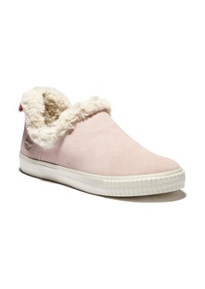 Timberland Skyla Bay Faux Fur Lined Leather Sneaker in Light Pink Suede at Nordstrom