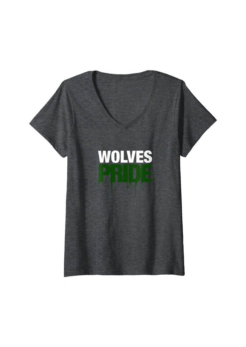 Womens Timberland Wolves PRIDE V-Neck T-Shirt