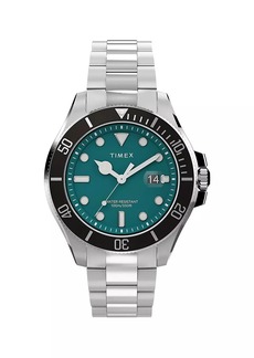 Timex Deep Water Harborside Coast Stainless Steel Bracelet Watch/43MM