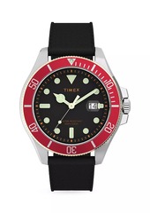 Timex Harborside Coast Stainless Steel & Silicone Strap Watch