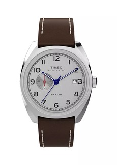 Timex Marlin Leather Strap Watch