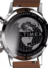 Timex Marlin Stainless Steel & Leather Chronograph Watch/40MM