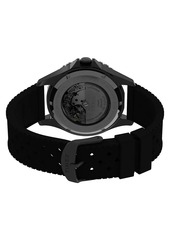 Timex Navi Black Stainless Steel Rubber-Strap 41MM Watch