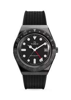 Timex Q GMT Synthetic Strap Watch